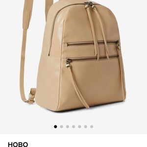 HOBO Beige Leather Backpack Billie  NWT beautiful with dust bag Retail $288
